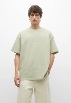 PULL & BEAR Ottoman T-Shirt BasicGreen Uomo T-shirt E Polo PUC22O1LL-M11