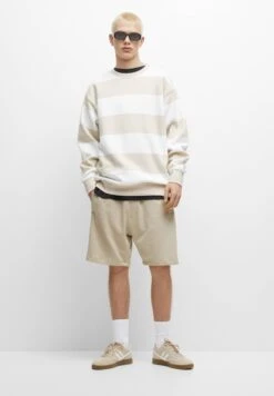 PULL & BEAR Basic - Shorts - Beige -Pull & Bear bf3d5b09d9d94d7897e03f081227c280