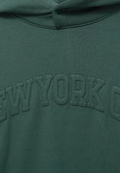 PULL & BEAR New York Varsity Felpa Con CappuccioDark Green Uomo Maglieria E Felpe PUC22S0R2-M11 -Pull & Bear bf680e98cd15461db9f7b7a668da999b