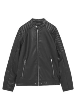 PULL & BEAR Giacca In Similpelle - Mottled Black -Pull & Bear bff1e6b2b5b54562bd4259ccb04d1430