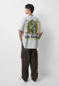 PULL & BEAR Bob Marley European T-Shirt Con StampaGreen Uomo T-shirt E Polo PUC22O1PF-M11