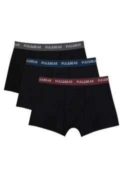 PULL & BEAR 3-Pack With Small Logo - Culotte - Black