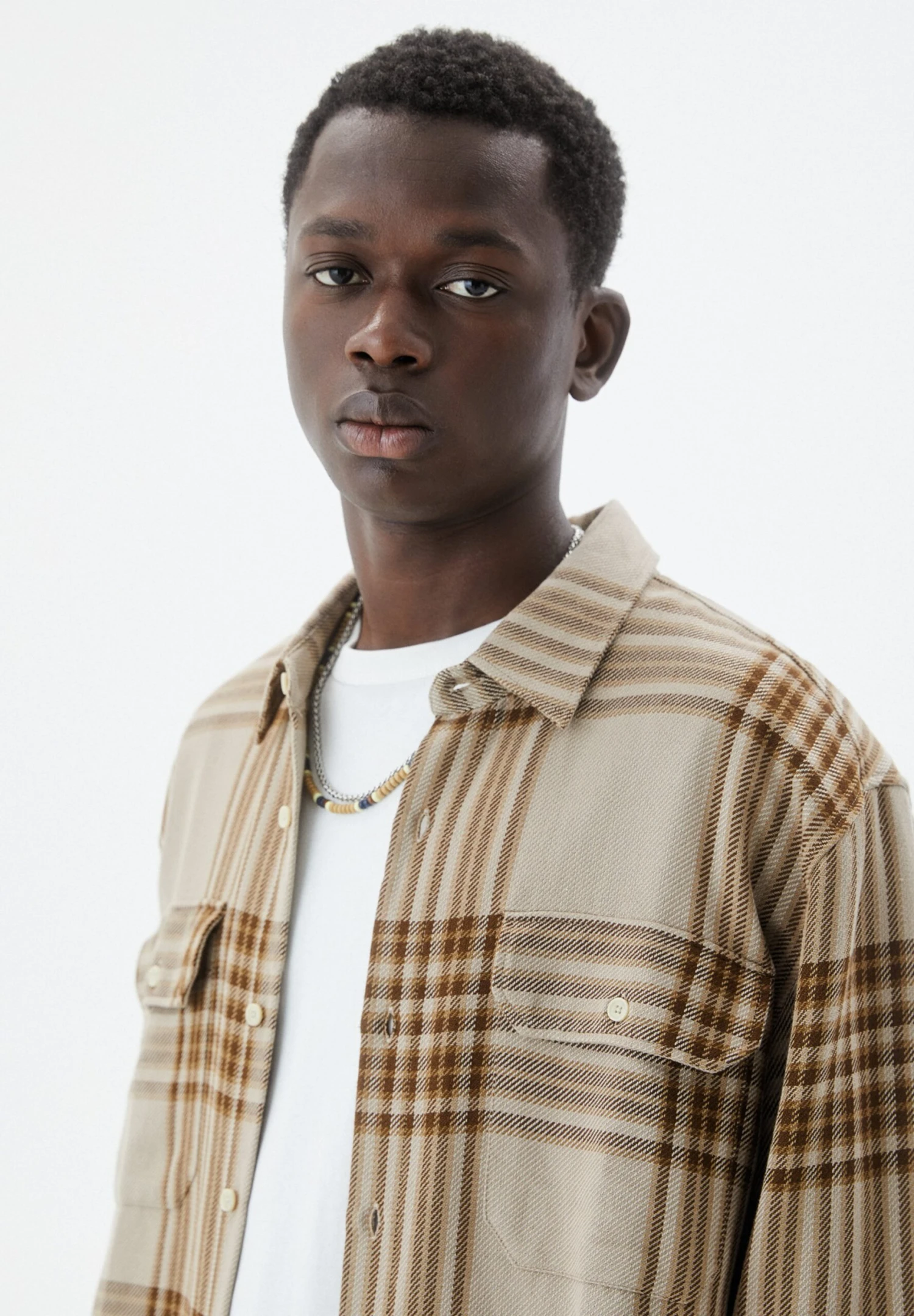 PULL & BEAR Long Sleeve Checked - Camicia - Ochre 5 PULL & BEAR Long Sleeve Checked - Camicia - Ochre - immagine 5