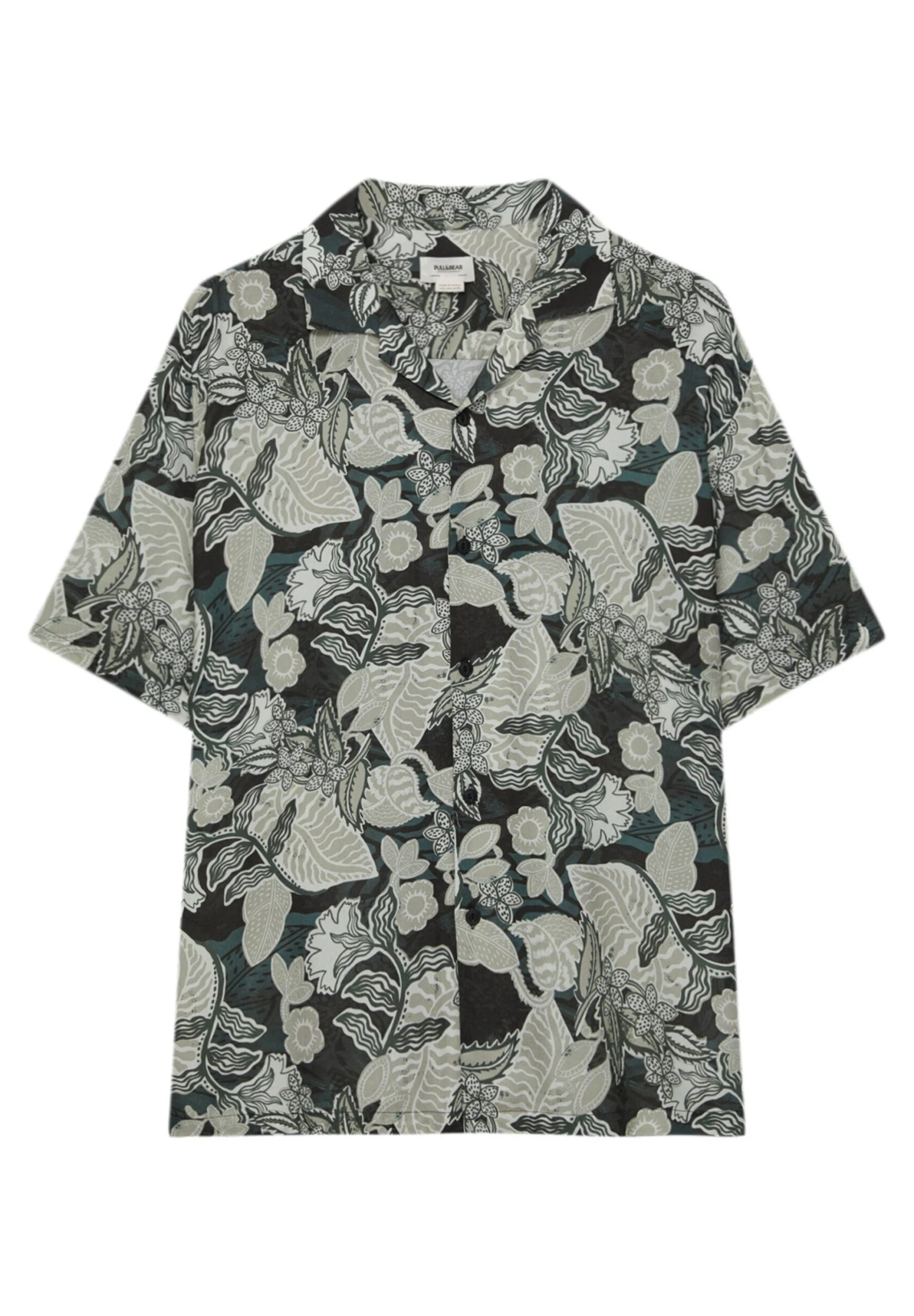 PULL & BEAR Floral Print Short Sleeve- Camicia - Mint 6 PULL & BEAR Floral Print Short Sleeve- Camicia - Mint - immagine 6