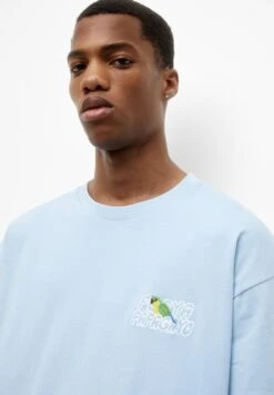 PULL & BEAR Short SleeveWith EmbroideryT-Shirt Con StampaBlue Uomo T-shirt E Polo PUC22O1OM-K11 -Pull & Bear c291c030e207423abbb208bd6d15f92a