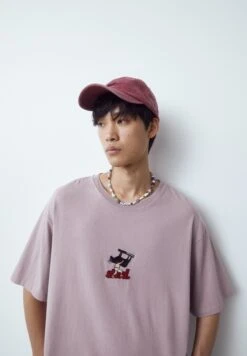 PULL & BEAR Short Sleeve Stwd BullT-Shirt Con StampaLilac Uomo T-shirt E Polo PUC22O1PL-I11 -Pull & Bear c4a42e0bde4c42c692ca57d897016b4b