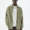 PULL & BEAR Long Sleeve- Camicia - Khaki
