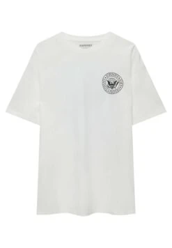 PULL & BEAR RamonesT-Shirt Con StampaWhite Uomo T-shirt E Polo PUC22O1OF-A11 -Pull & Bear c4e7d867b8ef496b8c52e14002e95926