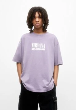 PULL & BEAR NevermindT-Shirt Con StampaMottled Lilac Uomo T-shirt E Polo PUC22O1NA-I11 -Pull & Bear c62709c021bd42e486342312d7caafab