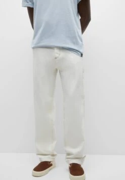 PULL & BEAR Carpenter - Jeans A Sigaretta - Beige