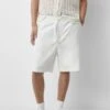 PULL & BEAR With Drawstring-Bermuda ShortsWhite Uomo Bermuda PUC22F0DM-A11