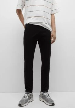 PULL & BEAR BasicChinoBlack Uomo Pantaloni PUC22E0EB-Q11