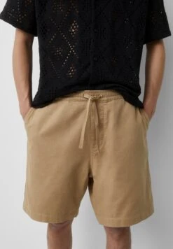 PULL & BEAR With Drawstring-Bermuda- Shorts - Ochre