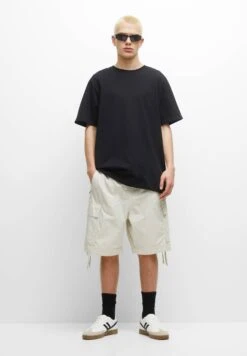 PULL & BEAR Parachute Bermuda With ShortsBeige Uomo Bermuda PUC22F0CU-B11 -Pull & Bear c9b20bfbb23c46ac98ff43fb11c0a384