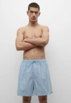 PULL & BEAR Basic With Elastic WaistbandShorts Da MareLight Blue Uomo Moda Mare PUC82H02S-K11