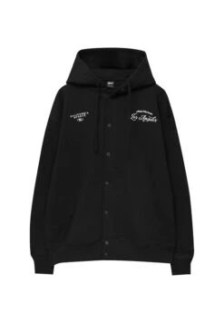 PULL & BEAR Snap-ButtonFelpa Con ZipBlack Uomo Maglieria E Felpe PUC22S0QS-Q11 -Pull & Bear cac43efc3d534a98bfa99d6cff2be6d7