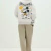PULL & BEAR MICKEY MOUSE - Felpa Con Cappuccio - Beige