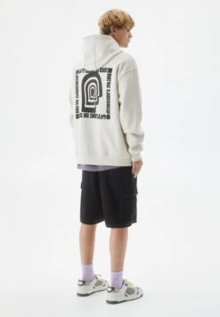 PULL & BEAR Offline GraphicFelpa Con CappuccioBeige Uomo Maglieria E Felpe PUC22S0QH-B11 -Pull & Bear cc61574355654cdeada2d9e46de27914