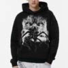 PULL & BEAR STRANGER THINGS - Felpa Con Cappuccio - Dark Grey