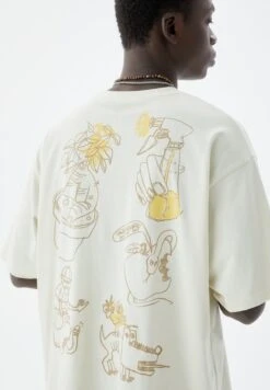 PULL & BEAR Short Sleeve ScribbleT-Shirt Con StampaMottled Beige Uomo T-shirt E Polo PUC22O1QM-B11 -Pull & Bear cd9bf45c246143ec84dd8ddb267df606