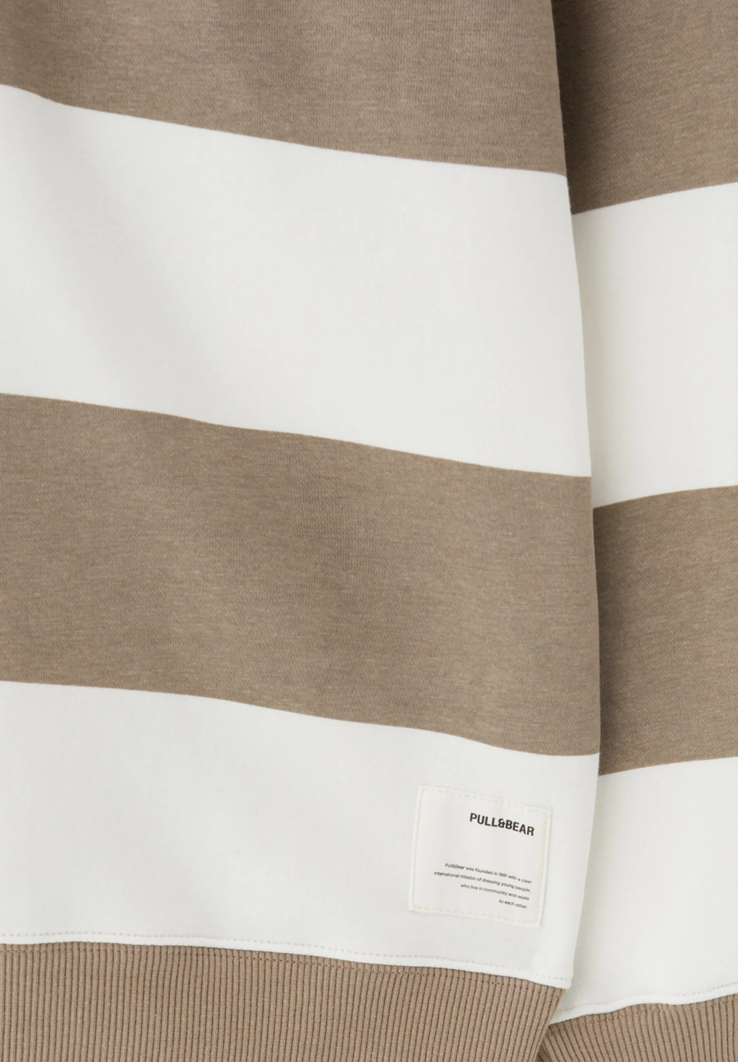 PULL & BEAR Basic Round Neck StripedFelpaLight Brown Uomo Maglieria E Felpe PUC22S0R7-O11 6 PULL & BEAR Basic Round Neck StripedFelpaLight Brown Uomo Maglieria E Felpe PUC22S0R7-O11 - immagine 6