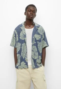 PULL & BEAR Short SleeveCamiciaBlue Uomo Camicie PUC22D0JY-K11