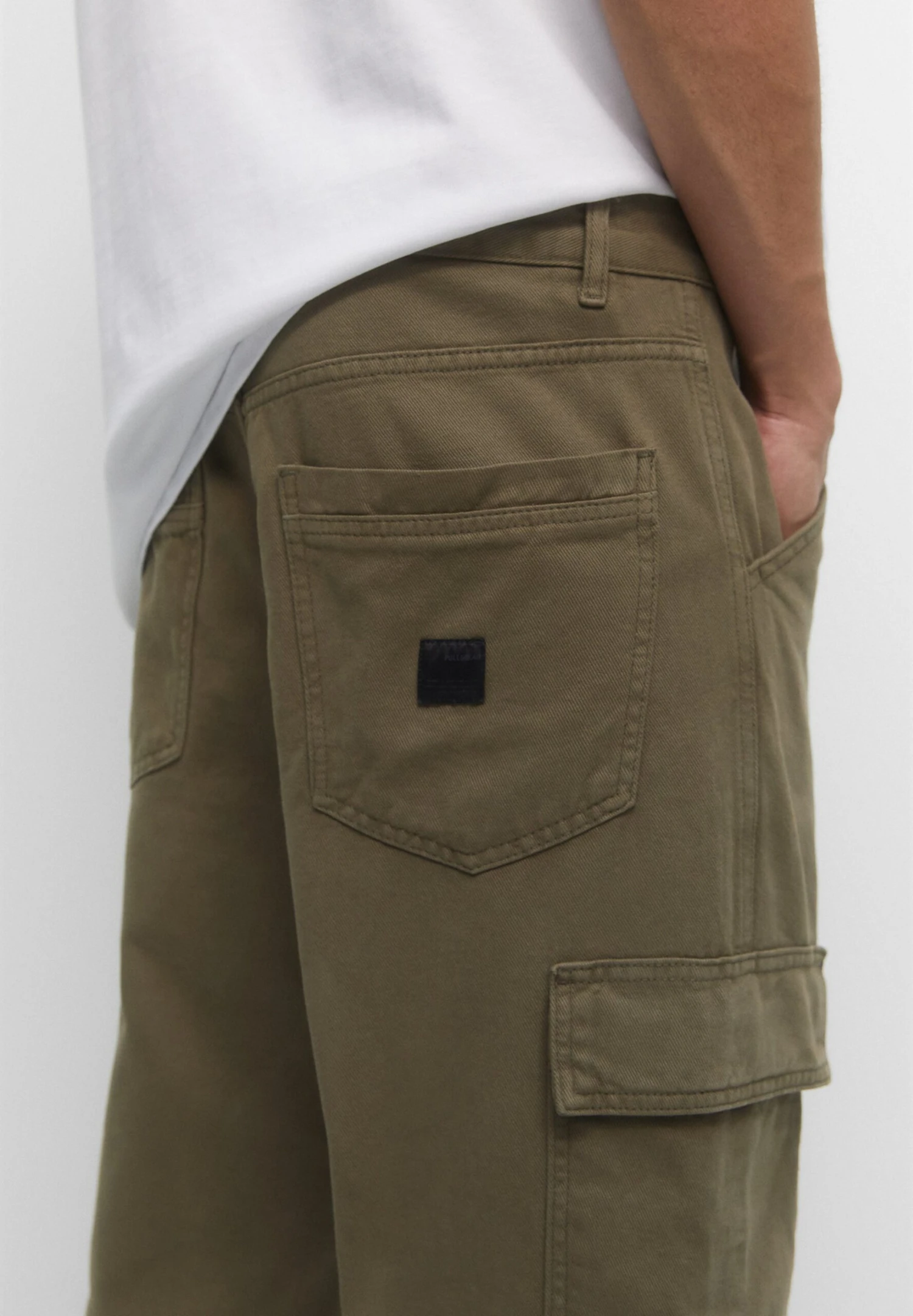 PULL & BEAR Wide-LegPantaloni CargoDark Green Uomo Pantaloni PUC22E0EO-M11 5 PULL & BEAR Wide-LegPantaloni CargoDark Green Uomo Pantaloni PUC22E0EO-M11 - immagine 5