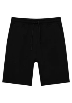 PULL & BEAR Bermuda Jogging - Shorts - Black -Pull & Bear d2129cd1ef4b4877ad46c127e60b10d7