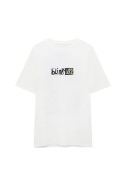 PULL & BEAR Blink 182 - T-Shirt Con Stampa - White -Pull & Bear d3e6e9142fa9474bba7359d6e197ff31