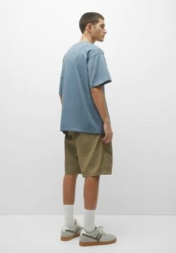 PULL & BEAR Heavy WeightT-Shirt BasicBlue Uomo T-shirt E Polo PUC22O1BR-K11 -Pull & Bear d3f79cb5ded44837b836f9affd03f63c