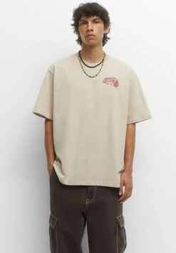 PULL & BEAR Short Sleeve T-Shirt Con StampaSand Uomo T-shirt E Polo PUC22O1PX-B11