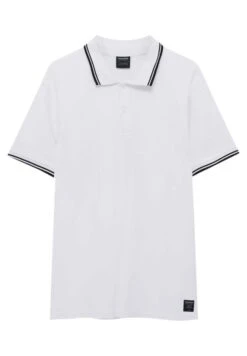 PULL & BEAR With Contrast Collar - Polo - White -Pull & Bear d5077add957040b7a125f9b4d27e3d95