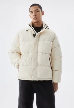 PULL & BEAR Stwd PanelledPufferGiacca InvernaleBeige Uomo Giacche PUC22T0T3-B11