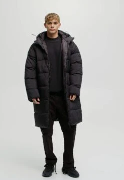 PULL & BEAR Basic Cappotto InvernaleMottled Black Uomo Cappotti PUC22T0PC-Q11 -Pull & Bear d90b4f5d8c7448239907d5e381fdd7f6