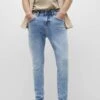 PULL & BEAR Basic Jeans Slim FitBlue Denim Uomo Jeans PUC22G0OF-K11