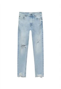 PULL & BEAR Ripped Jeans A SigarettaLight Blue Uomo Jeans PUC22G0PH-K13 -Pull & Bear da3fb29d2d2140ffac6651bec883eacb