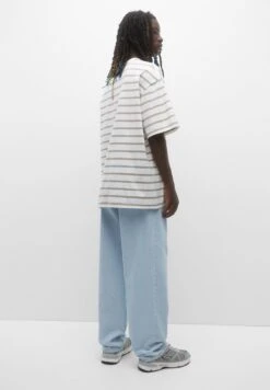 PULL & BEAR Garment-Dyed StripedT-Shirt Con StampaSand Uomo T-shirt E Polo PUC22O1KN-B11 -Pull & Bear da4085bcc72140939aaf6e4330fee2e9