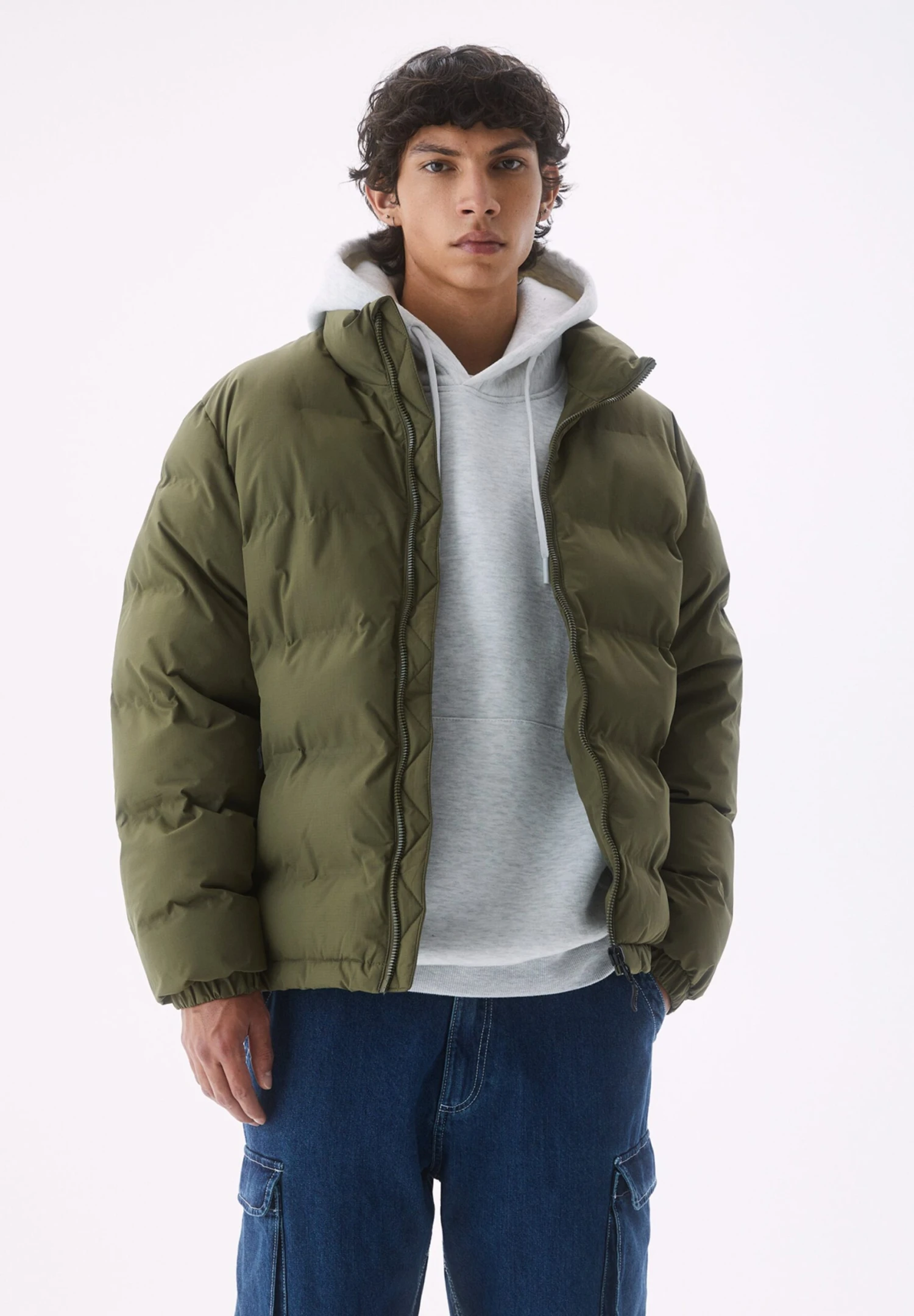 PULL & BEAR Basic Coloured-Puffer Giacca InvernaleKhaki Uomo Giacche PUC22T0T6-N11 1 PULL & BEAR Basic Coloured-Puffer Giacca InvernaleKhaki Uomo Giacche PUC22T0T6-N11