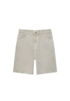 PULL & BEAR Wide-Leg Bermuda - Shorts Di Jeans - Sand -Pull & Bear daa3d46e3a2e48598949103b77dfb744