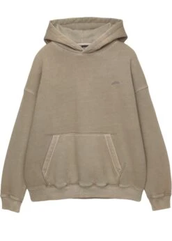 PULL & BEAR STWD PATCH - Felpa Con Cappuccio - Sand -Pull & Bear dacbba88aeeb4b3f8984b2c430cc2bc6