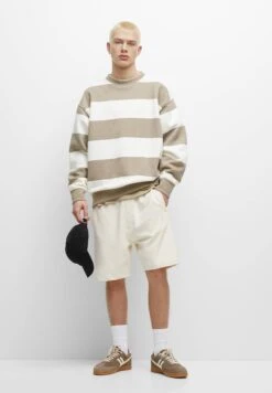 PULL & BEAR BasicShortsMottled Beige Uomo Bermuda PUC22F0BE-B11 -Pull & Bear dc529c2d325744b68c53d49bc9959281