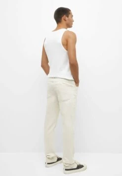 PULL & BEAR Comfort - Jeans A Sigaretta - Beige -Pull & Bear dd925228d762445d95ab73a067f62f6a