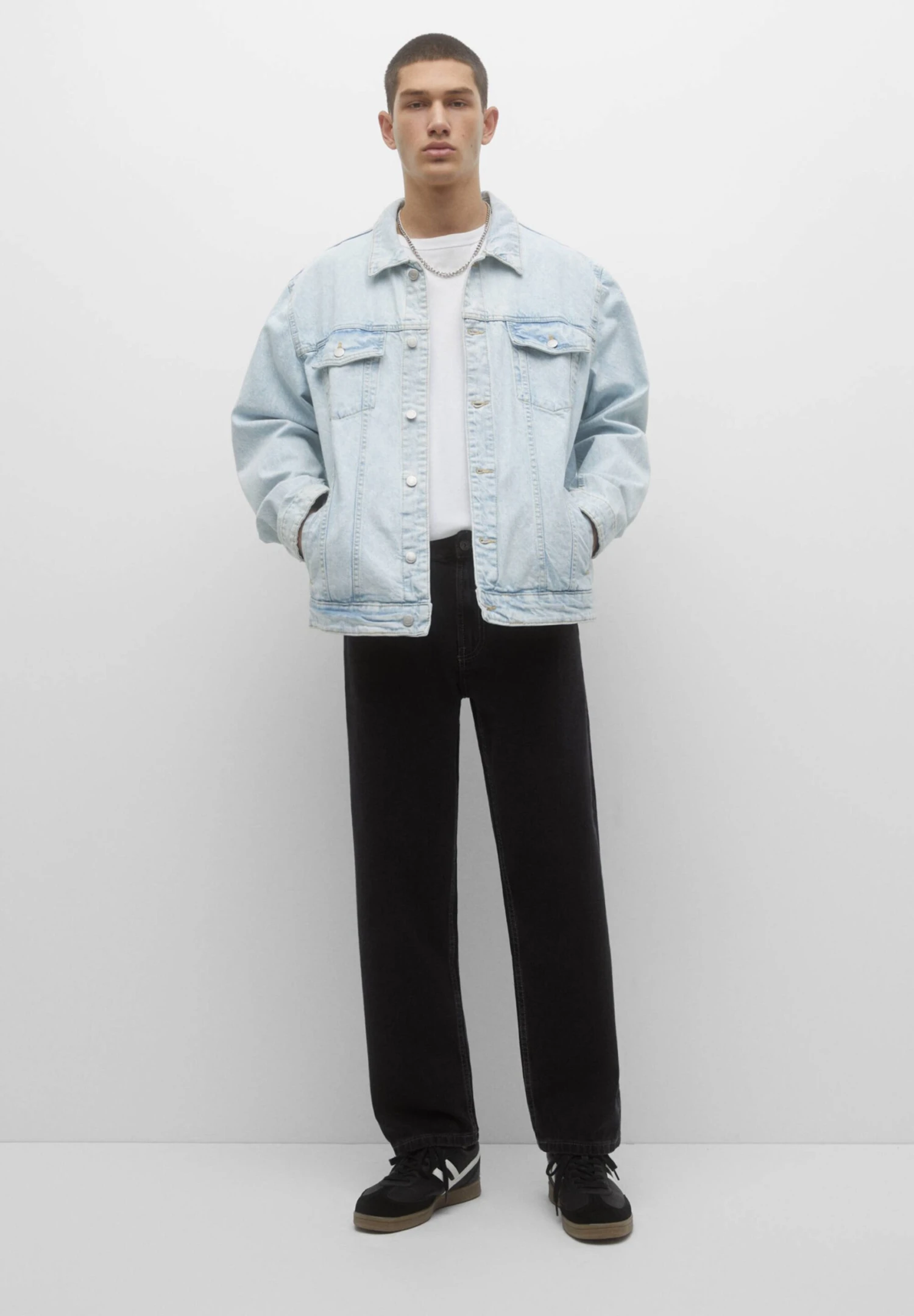 PULL & BEAR Wide - Jeans Baggy - Black 2 PULL & BEAR Wide - Jeans Baggy - Black - immagine 2