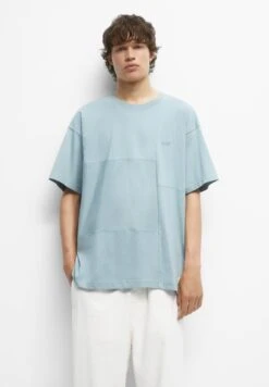 PULL & BEAR Stwd Short Sleeve Cut-Out T-Shirt BasicGreen Uomo T-shirt E Polo PUC22O1OB-M11