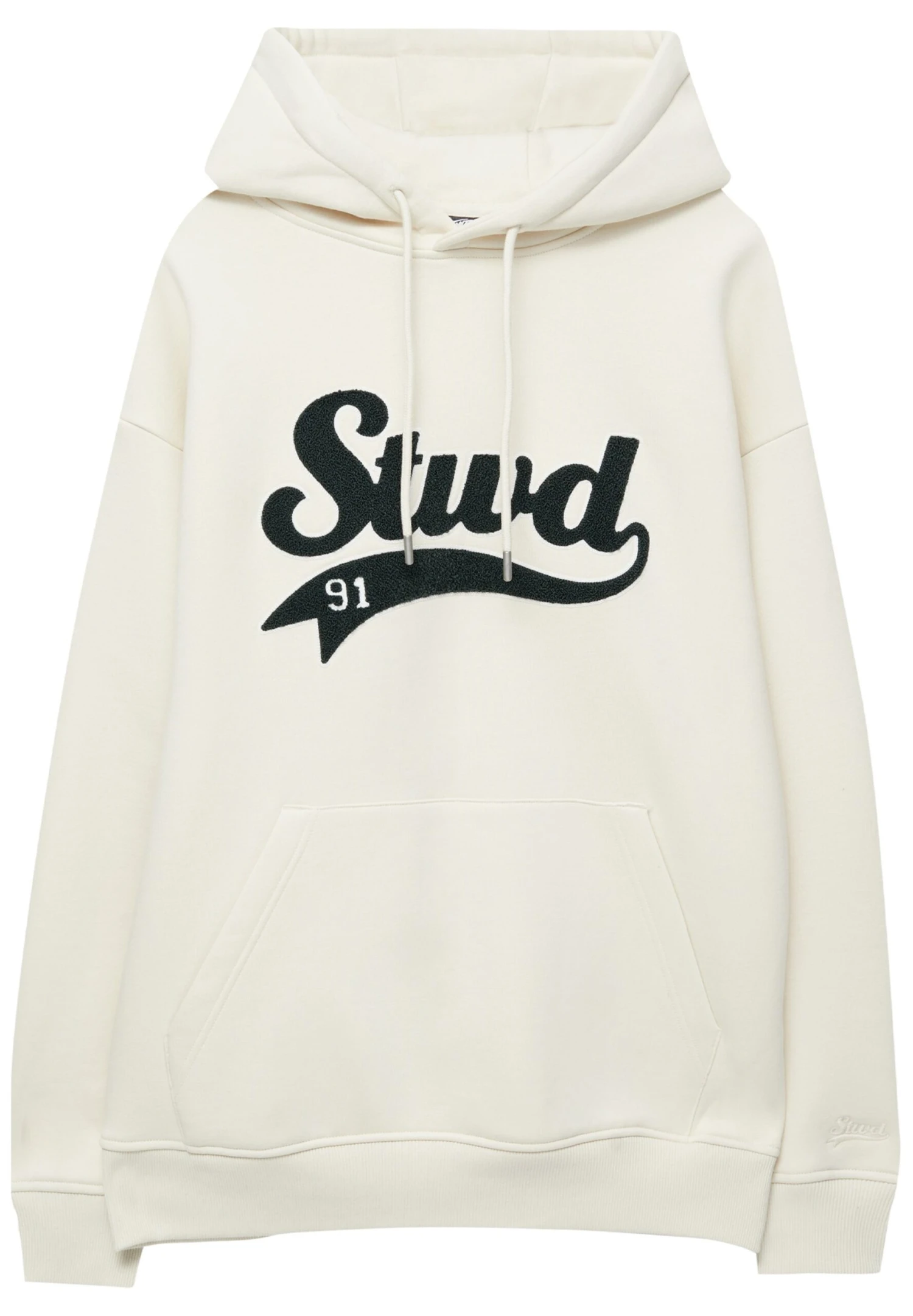 PULL & BEAR Terry With Logo - Felpa Con Cappuccio - Beige 6 PULL & BEAR Terry With Logo - Felpa Con Cappuccio - Beige - immagine 6