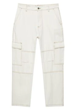 PULL & BEAR With Front Panel Jeans A SigarettaWhite Uomo Jeans PUC24A001-A11 -Pull & Bear e1b0842951494d159f536ec02a890150