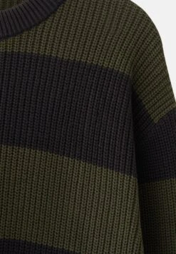 PULL & BEAR Striped Long Sleeve - Maglione - Dark Green -Pull & Bear e25de0a150b944618739b053a4e52afb