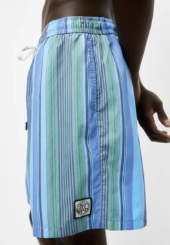 PULL & BEAR With Blue Stripes And Stwd LabelShorts Da MareBlue Uomo Moda Mare PUC82H03O-K11 -Pull & Bear e34a5794e3944e4484e2a38803b9bd7e