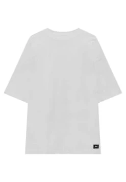PULL & BEAR Oversize Short Sleeve - T-Shirt Basic - White -Pull & Bear e37104d5ed474ea2a1bab17a163cbb16