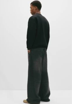 PULL & BEAR BOXY FIT - Felpa - Black -Pull & Bear e3be52b68ab74fe6a61e172f693c54c5